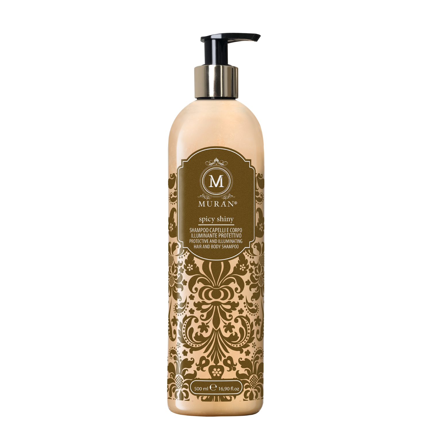 MURÀN – Shampoo Spicy Shiny, Protetor e Iluminador 500ml